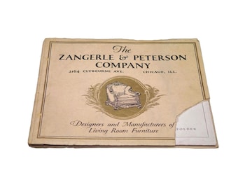 Vintage Zangerle & Peterson Company living room furniture frames catalogue 1932.
