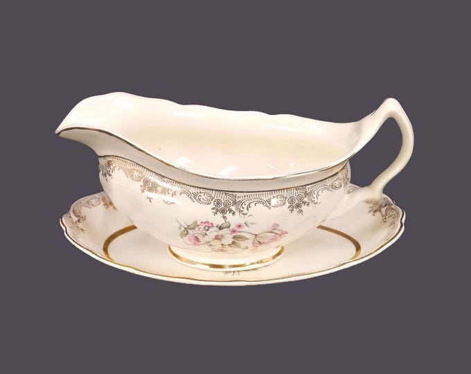 Sovereign Potters Windsor gravy boat with under-plate.