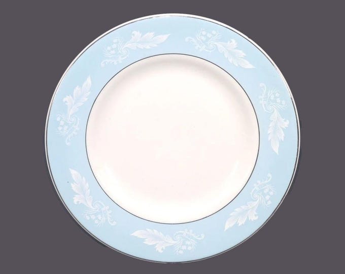 Vintage Barratts BTT47 bread plate. Delphatic White ironstone - England.