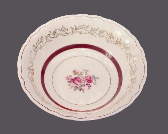 Sovereign Potters Montcalm round vegetable serving bowl. English ironstone decorated in Canada.