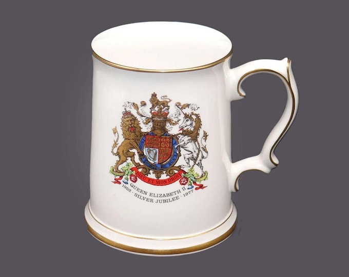 Royal Grafton Queen Elizabeth II 1977 Silver Jubilee stein | tankard made in England.
