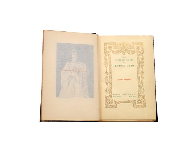 Antiquarian book (1878) The Complete Works of George Eliot Vol VI Daniel Deronda. Thomas Crowell.