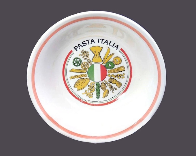 Excl for Himark hand-painted Pasta Italia round pasta serving bowl made in Italy. Flaws (see below).