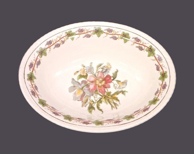 Antique Crown Ducal Riviera oval serving bowl made in England.