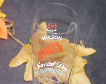 Vintage Molson's Special Dry Pilsner Glass: Etched Beer Memorabilia