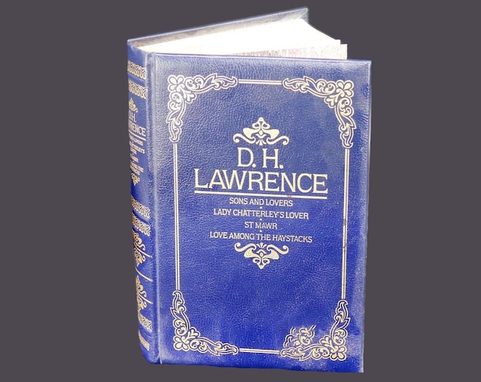 DH Lawrence Collection hardcover book 1986. William Clowes | Heinemann. Faux leather embossed covers, gilt-edged pages.