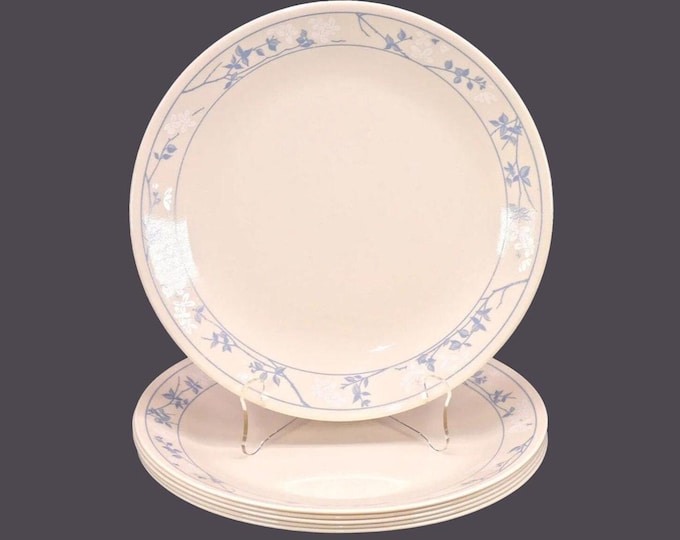 Six Corelle First of Spring dinner plates. Vintage Corningware made in USA.