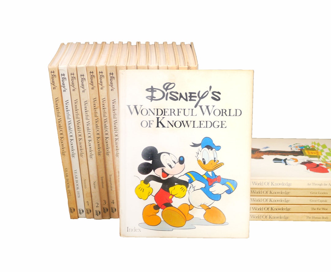 Disney's Wonderful World of Knowledge Children's Reference Books From
