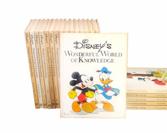 Disney's Wonderful World of Knowledge 21 volumes of children's reference books. 1977 and 1978.