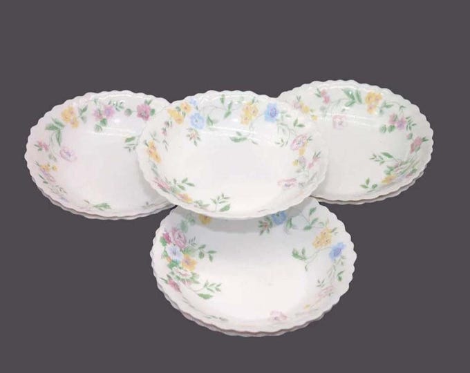 Arcopal Feston Hortense glass soup bowls made in France. Choose quantity below.