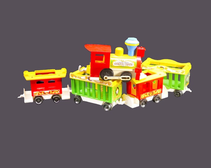 Fisher Price 1970s 991 Circus Train set. Five cars only. Some damage (see below).