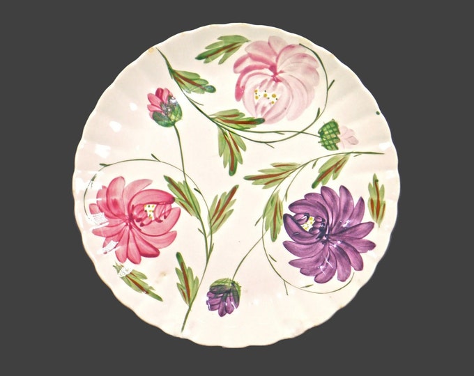 Blue Ridge Southern Pottery Karen chop plate| service plate | round platter made in USA. Flaws (see below).