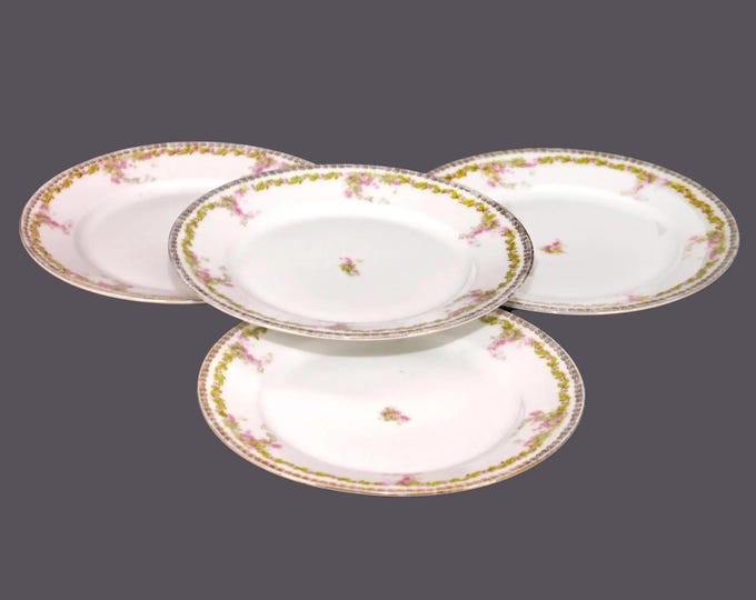 Antique MZ Austria Altrohlau ALT341 bread plates. 4 plates.