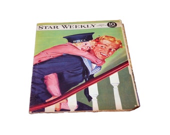 1945 Star Weekly Magazine: WWII Canadian Sailor Cover, Toronto