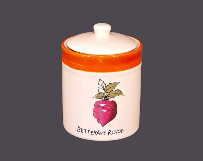 TAG vegetable series Betterave Rouge | Red Beets canister with vacuum-sealed lid.