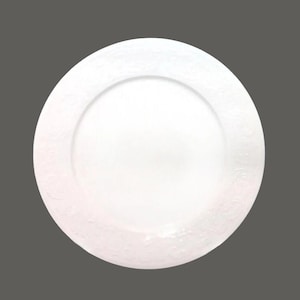 Vintage Sakura Devonshire White all-white chop plate, round platter.