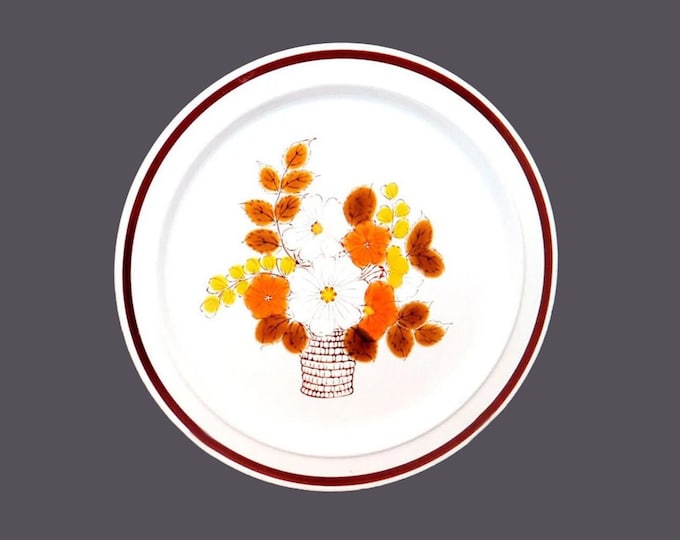Japan Stoneware Flower Basket S-9 large stoneware dinner plate. Sold individually.