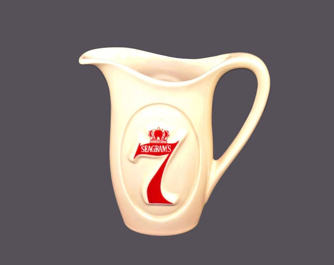 Seagram's No 7 water or soda jug made in USA McCoy. Gift for him. Gift for dad.