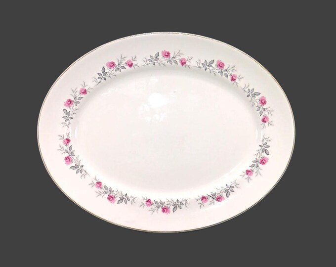Myott MYO33 oval platter. China-Lyke ironstone made in England. Minor flaws (see below).