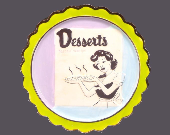 Desserts Tested recipes 12" round cake serving platter. Flaws (see below).