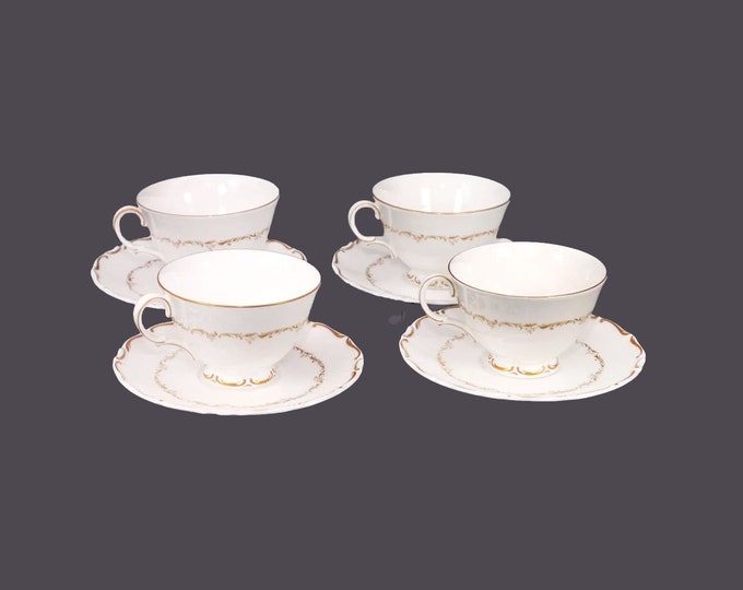 Royal Doulton H4957 Richelieu bone china cup and saucer sets made in England. Choose quantity below.