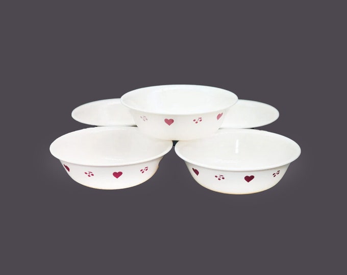 Corelle Corningware Hometown coupe cereal bowls made in USA. Choose quantity below.