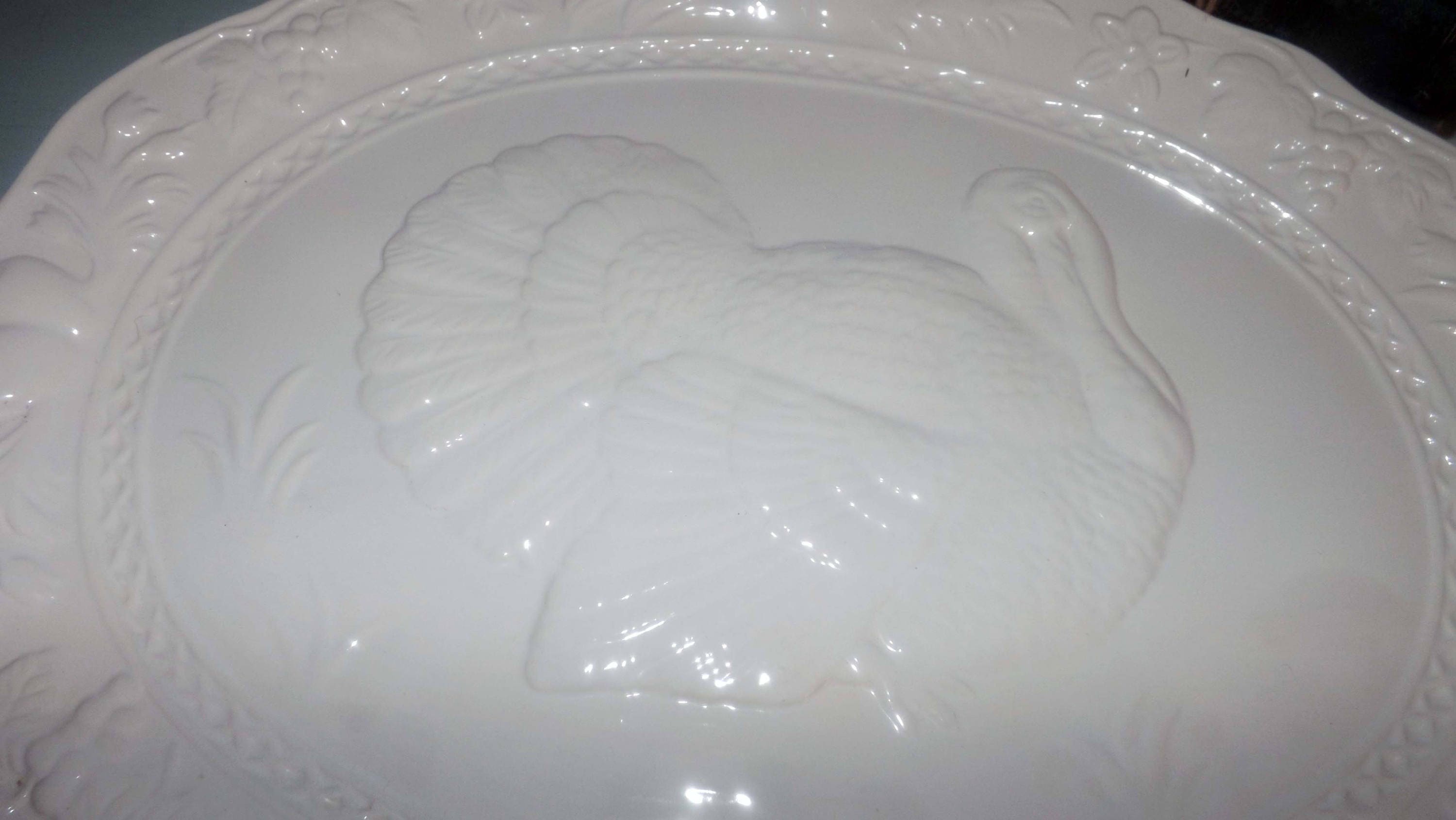 Vintage Himark Chesapeake oval turkey platter made in Portugal