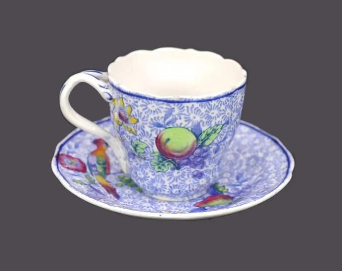 Antique Spode's George III art nouveau demitasse cup and saucer set made in England. Great for homemade espresso.
