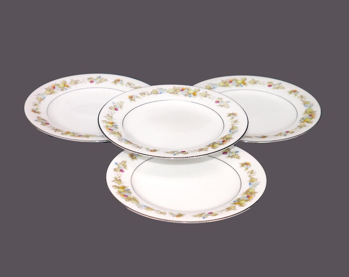 Vintage Noritake Diane 2008 bread plates made in Japan. 4 plates.