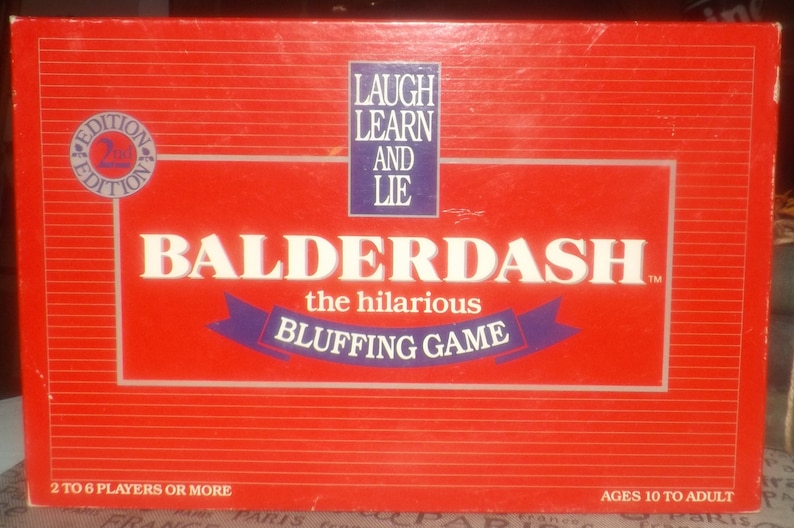 HILARIOUS BLUFFING GAME 50 BALDERDASH CARDS CALL MY BLUFF PARTY FUN