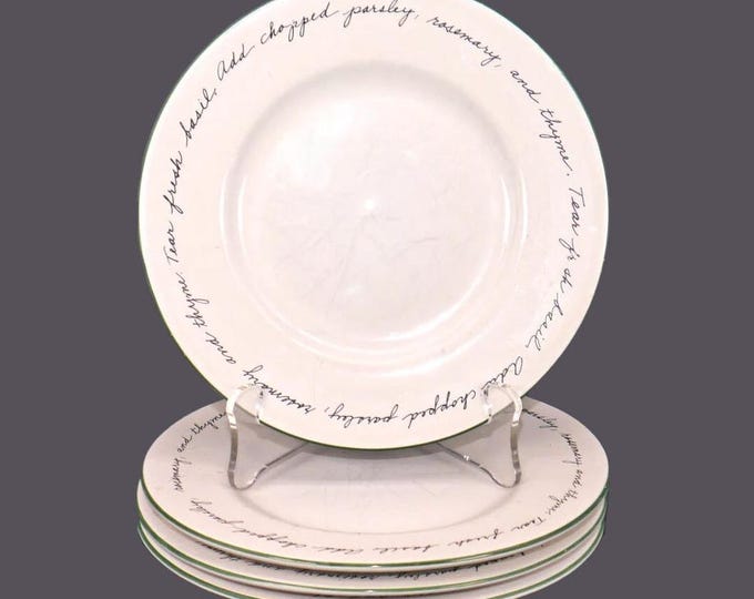 Four Gibson Herb Gardens bread plates.