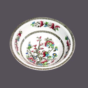 Antique Johnson Brothers Indian Tree round rimmed serving bowl made in England.