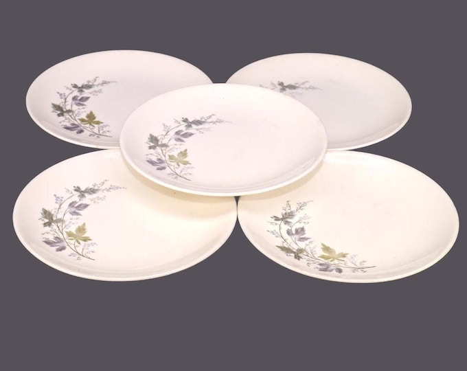 Five Sovereign Potters | Johnson Brothers d'Anjou bread plates. English ironstone decorated in Canada. Flaws (see below).