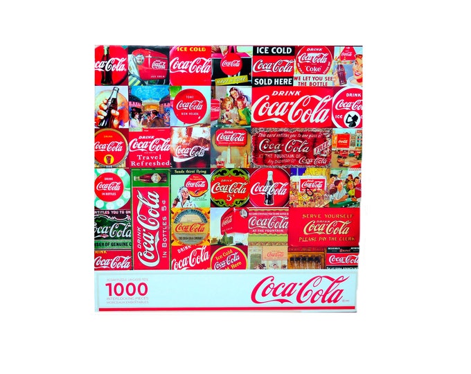 Springbok 33-10809 1000-piece Coca-Cola | Coke It's the Real Thing jigsaw puzzle made in the USA. Complete.