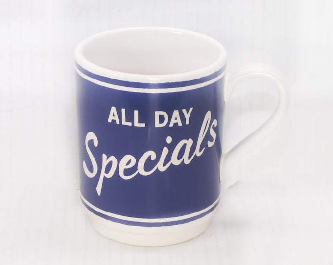 Kate Spade for Lenox Order's Up All-Day Specials coffee or tea mug. Retro diner look.