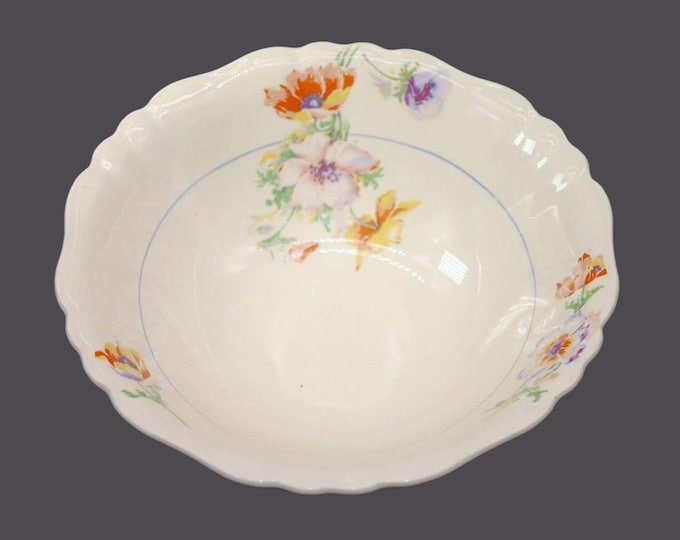 Antique J&G Meakin MEK427 round serving bowl. Sol Sunshine ironstone made in England.
