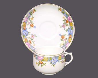 Antique Hutschenreuther Royal Bavarian Vernon cup and saucer set made Germany.