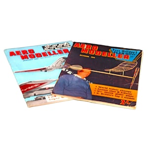 Vintage Aero Modeller magazines from 1960s. Published Croydon Times UK. 2 magazines.