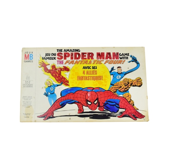 The Amazing Spiderman and the Fantastic Four Board Game - Etsy