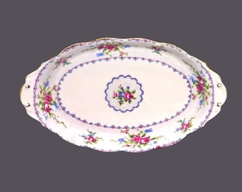 Vintage Royal Albert Petit Point gravy boat underplate made in England.