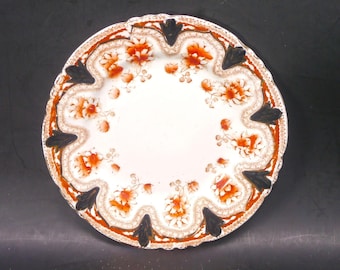 Antique Royal Albert Daisy Dessert Plate: Imari Bone China, England.