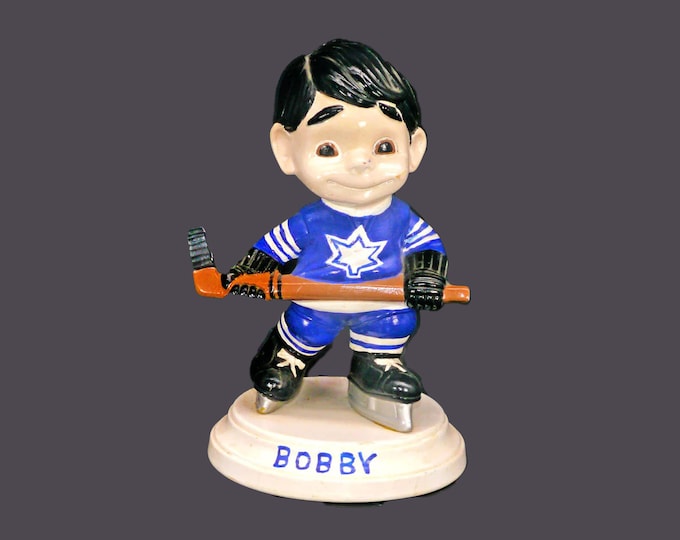 Hockey player figurine Bobby player 1. Toronto Maple Leafs Uniform.