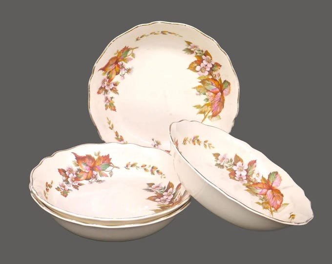 Vintage Royal Doulton D6226 Wilton soup bowls made in England. 4 bowls.