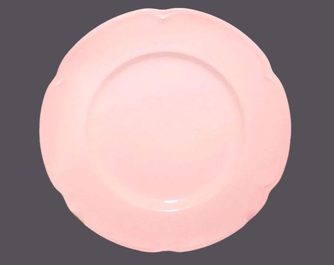 Antique Johnson Brothers Rosedawn all-pink dinner plate made in England.