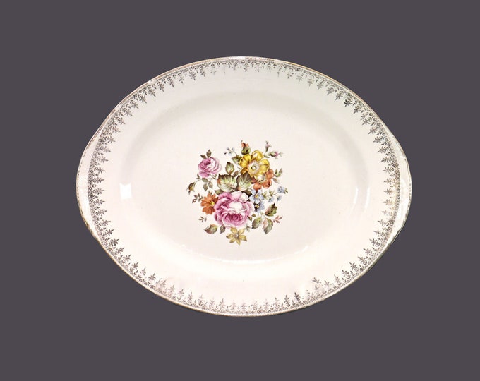Georgian China Charmaine lugged vegetable serving platter made in USA.