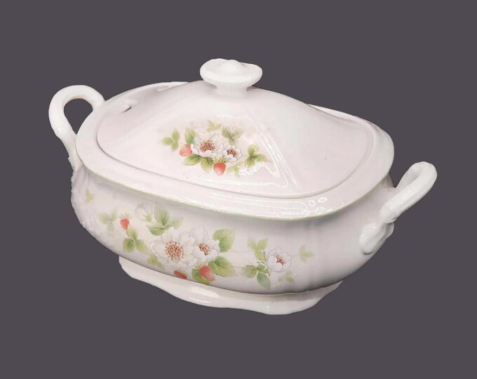 Vintage Mikasa Berry Bloom Tureen: Floral Covered Serving Bowl