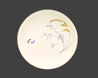 Heinrich Sommer DPM2 dinner plate. Multimotif wildgrasses, wildflowers. Made in Germany.