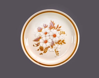 Mountain Wood Dried Flowers large stoneware dinner plate made in Japan.