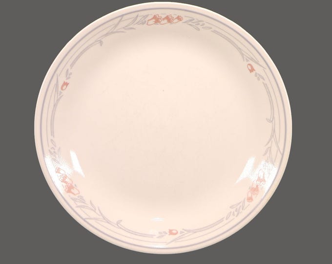 Corelle Peach Garland dinner plate. Vintage Corningware made in USA. Sold individually.