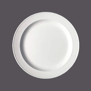Vintage J&G Meakin White Ice Dinner Plate: England Tableware